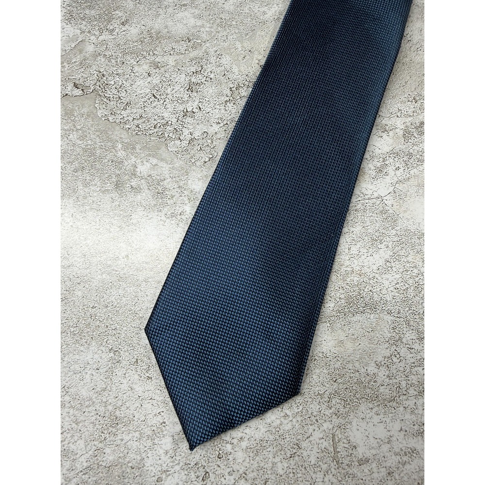 Perry Ellis Portfolio Tie Mens‎ One Size Blue Microfiber Pointed Classic New